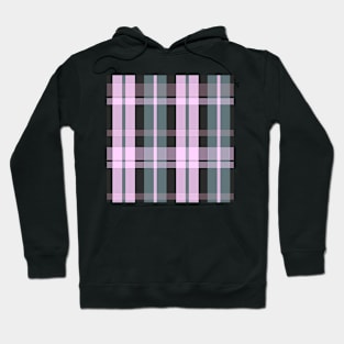 Grunge Aesthetic  Aillith 1 Hand Drawn Textured Plaid Pattern Hoodie